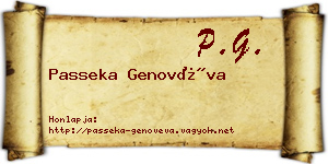 Passeka Genovéva névjegykártya